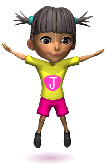 Jasmine Doing a Star Jump